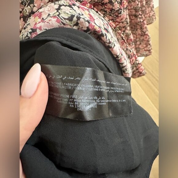 Ever New Long Sleeve Floral Ruched Mini Dress – Size 4 - Picture 3 of 10